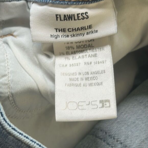 Joes Jeans Womens 29 Flawless The Charlie Light Wash Hi rise Skinny Ankle FLAW - Picture 10 of 13